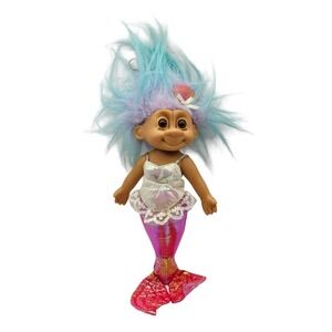 Rare Vintage 90's Russ My First Mermaid Troll Doll 10" Iridescent Shiny‎ Tail
